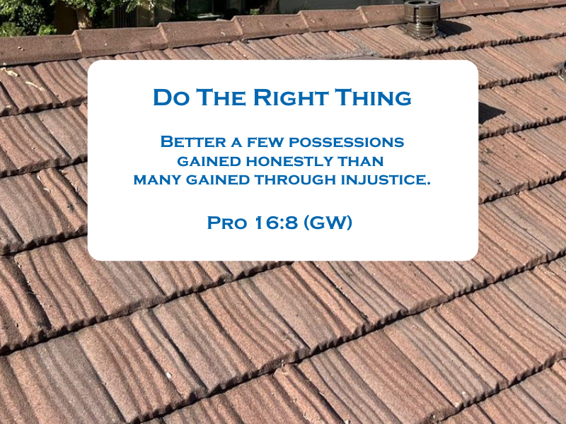 Do the Right Thing: Vertex Roofing Core Value