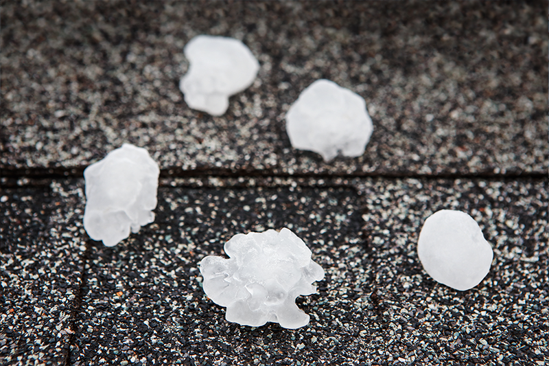 Hail Damaged Roof